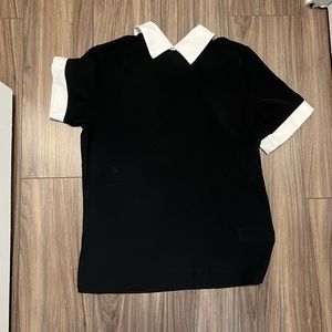 Black/white “Wednesday Adams” - Work Blouse / gently worn